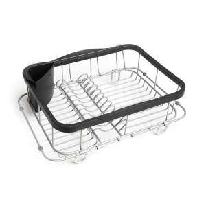Černý ocelový odkapávač 37×29 cm Sinkin – Umbra