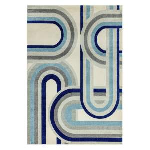 Šedo-modrý koberec 160×230 cm Nova Retro Blue – Asiatic Carpets