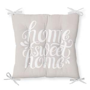 Podsedák s příměsí bavlny Minimalist Cushion Covers Home Sweet Home, 36 x 36 cm