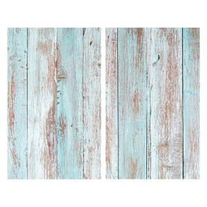 Kryty na sporák z tvrzeného skla v sadě 2 ks 52×30 cm Blue Wood – Allstar