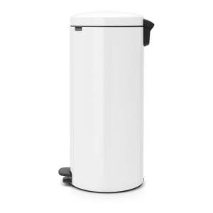 Bílý nášlapný ocelový odpadkový koš 30 l NewIcon – Brabantia