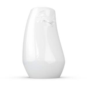Bílá spokojená váza z porcelánu 58products