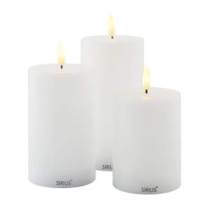 LED svíčky v sadě 3 ks (výška 15 cm) Sille Rechargeable – Sirius