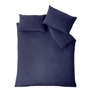 Tmavě modré povlečení na dvoulůžko 200×200 cm So Soft Easy Iron – Catherine Lansfield