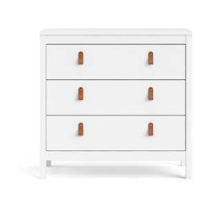 Bílá nízká komoda 82×80 cm Madrid – Tvilum