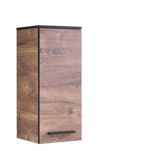 Hnědá závěsná koupelnová skříňka v dekoru dubu 30×72 cm Set 374 – Pelipal