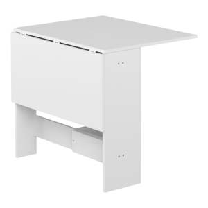 Rozkládací jídelní stůl s bílou deskou 76×28 cm Papillon – TemaHome
