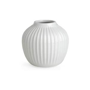 Bílá kameninová váza Kähler Design Hammershoi, ⌀ 13,5 cm