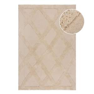 Béžový bavlněný koberec 160×230 cm Tessa Diamond – Flair Rugs
