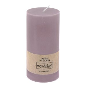 Fialová svíčka Eco candles by Ego dekor Friendly, doba hoření 50 h