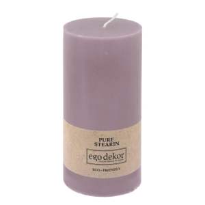 Fialová svíčka Eco candles by Ego dekor Friendly, doba hoření 50 h