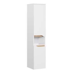 Bílá vysoká závěsná koupelnová skříňka 30×141 cm Set 857 – Pelipal