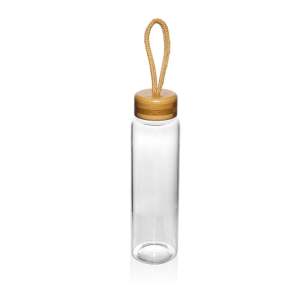 Skleněná lahev s bambusovým uzávěrem Bambum Diem, 500 ml
