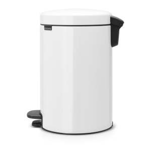 Bílý nášlapný ocelový odpadkový koš 12 l NewIcon – Brabantia