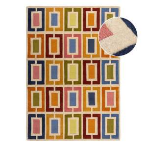 Ručně tkaný vlněný koberec 160×230 cm Retro Blocks – Flair Rugs