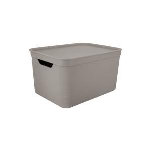 Plastový úložný box s víkem Deco – Rotho