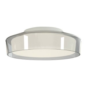 Bílé stropní svítidlo SULION Nilo, ø 30 cm
