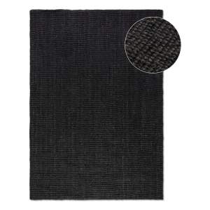 Černý jutový koberec 80×150 cm Bouclé – Hanse Home