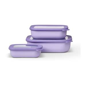 Potravinové krabičky v sadě 3 ks Vivid lilac – Mepal