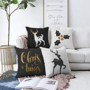 Sada 4 povlaků na polštáře Minimalist Cushion Covers Christmas, 55 x 55 cm