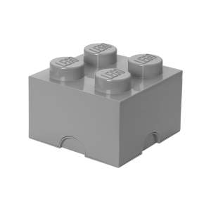 Šedý úložný box čtverec LEGO®