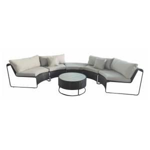Šedý zahradní lounge set pro 5 Rindal – Bonami Selection
