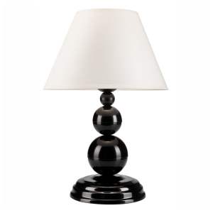 Černá stolní lampa – LAMKUR