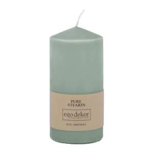 Tyrkysově modrá svíčka Eco candles by Ego dekor Top, doba hoření 30 h