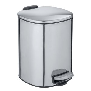Odpadkový koš ve stříbrné barvě Wenko Alassio, 5 l