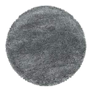 Šedý kulatý koberec ø 120 cm Fluffy – Ayyildiz Carpets