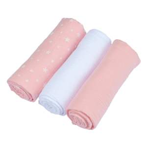 Mušelínové pleny 3 ks – Bébé Douceur