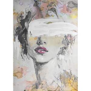 Obraz s ručně malovanými prvky 70×100 cm Emily – Styler