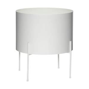 Bílý kovový květináč ø 40 cm Airy – Hübsch