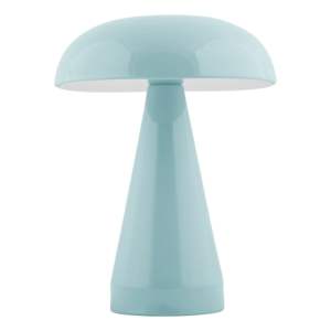 Světle modrá LED stmívatelná stolní lampa s kovovým stínidlem (výška 20,5 cm) Rachel – Leitmotiv