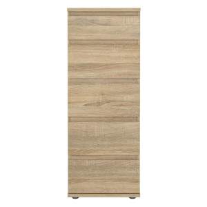 Vysoká komoda v dekoru dubu v přírodní barvě 40×107 cm Nova – Tvilum