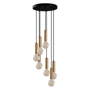 Závěsné svítidlo v černo-zlaté barvě ø 40 cm Tempo – Opviq lights