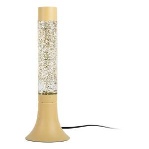 Světle žlutá stolní lampa se skleněným stínidlem (výška 37,5 cm) Astro Glittler – Leitmotiv