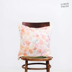 Lněný povlak na polštář 40×40 cm Floral – Linen Tales