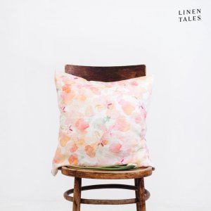 Lněný povlak na polštář 40×40 cm Floral – Linen Tales