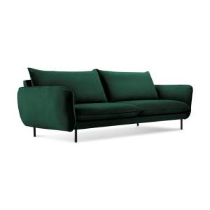 Zelená sametová pohovka Cosmopolitan Design Vienna, 200 cm