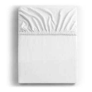 Bílé napínací prostěradlo jersey 120×200 cm Amber – Restilo