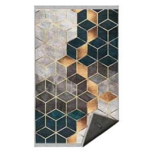 Bílo-petrolejový pratelný koberec 160×230 cm – Mila Home