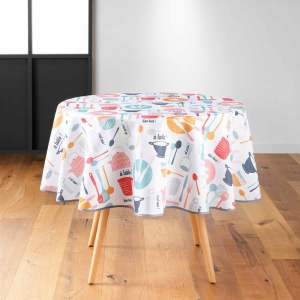 Omyvatelný ubrus ø 160 cm Kitchen – douceur d’intérieur