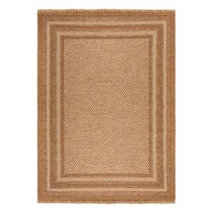 Vnitřní a venkovní koberec v přírodní barvě 200×290 cm Layla Border – Flair Rugs