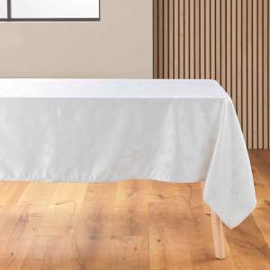 Ubrus s vánočním motivem z žakáru 140×300 cm Flocons – douceur d’intérieur