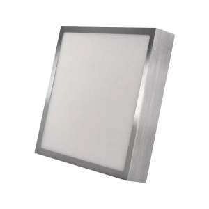 LED stropní svítidlo v leskle stříbrné barvě 22,5×22,5 cm Nexxo – EMOS