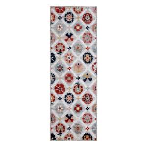 Šedý venkovní koberec běhoun 230×80 cm Flora – Flair Rugs