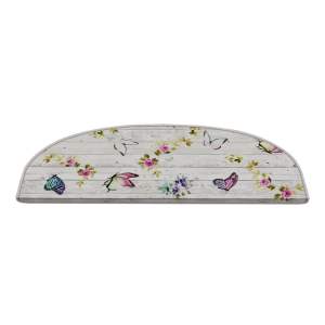Krémové nášlapy na schody v sadě 16 ks 20×65 cm Butterfly Life – Vitaus
