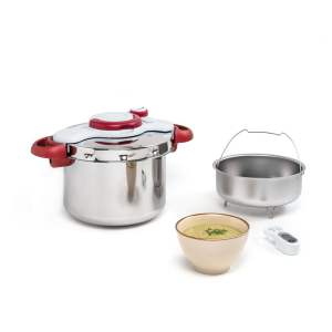 Tlakový nerezový hrnec 6 l Clipso Minut Perfect – Tefal