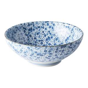 Modro-bílá keramická miska MIJ Daisy, ø 21,5 cm